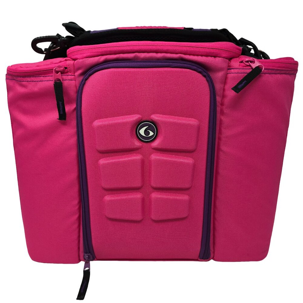 Six Pack Fitness Pink Travel Meal Kit Meal Prep Large Shoulder Bag